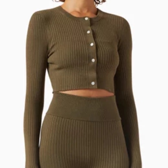 KITH Green Yvette II Crop Cardigan - S - Picture 1 of 6